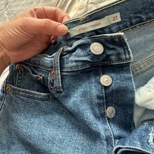 Levi's Classic Blue Straight Leg Jeans